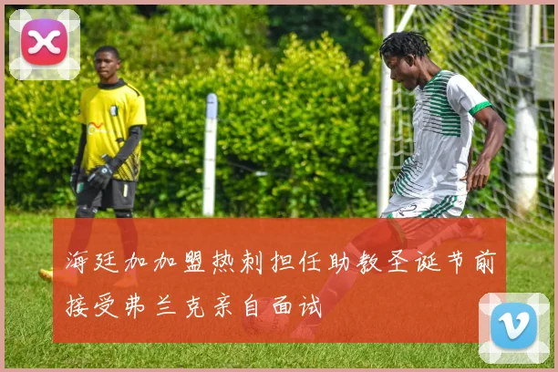 海廷加加盟热刺担任助教圣诞节前接受弗兰克亲自面试